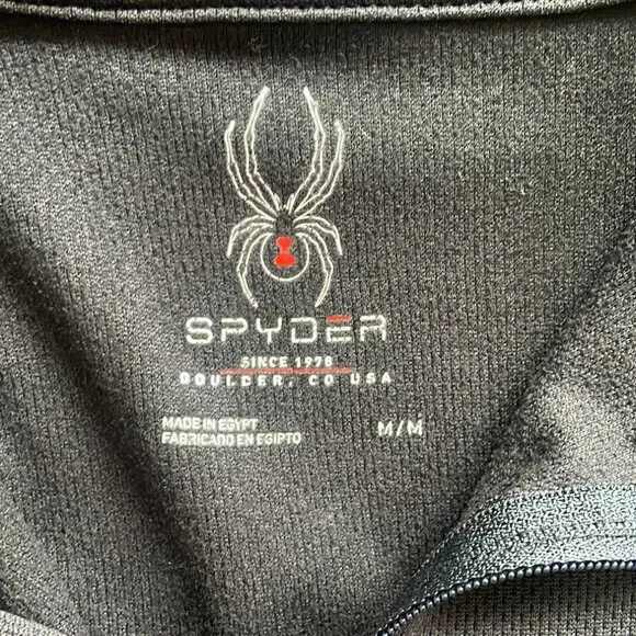 Spyder Gray Full Zip Jacket Medium Ski Snowboard Outdoor Sports - Picture 2 of 6